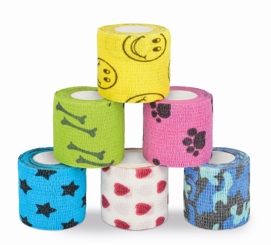 S FUN: 5 cm x 4,5 meter. 36 stk/pakke med sjove motiver